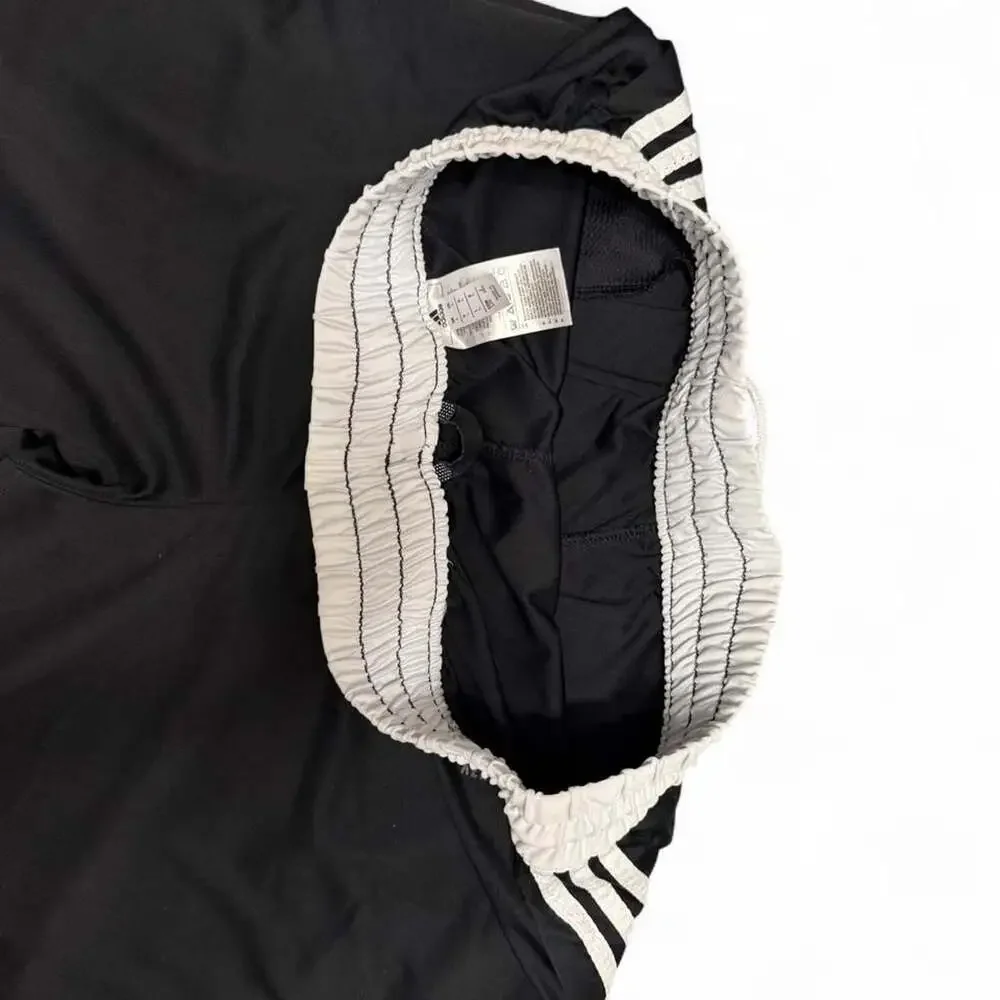 Adidas Athletic 3-Stripe Performance Training Shorts Black/White